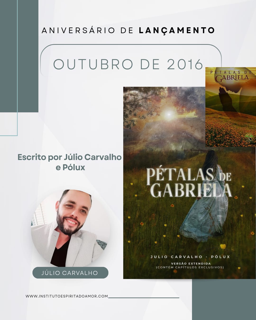 10 ANOS DO LANÇAMENTO DO LIVRO PÉTALAS DE GABRIELA 