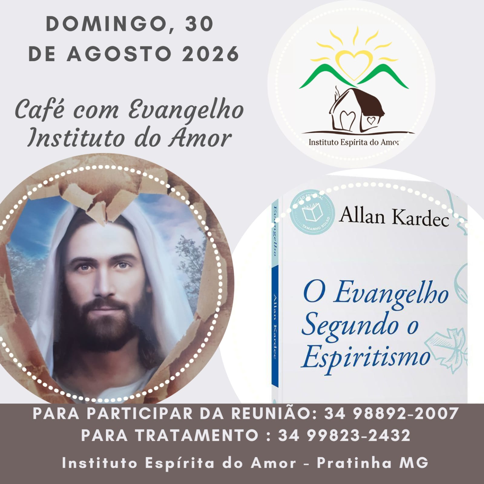 CAFÉ COM EVANGELHO DIA 30 DE AGOSTO 2026