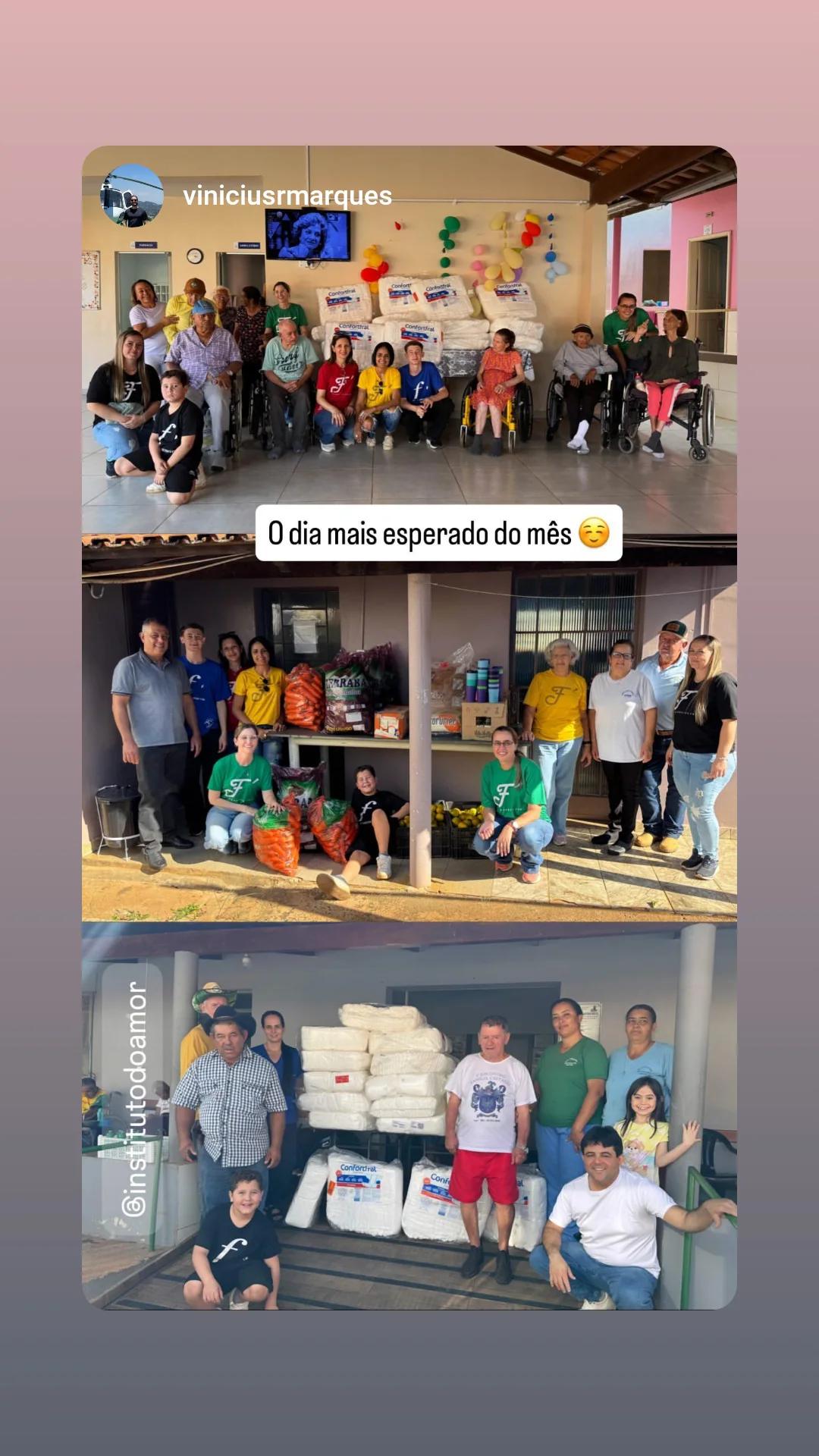 VISITA MENSAL AOS ABRIGOS DE IDOSOS