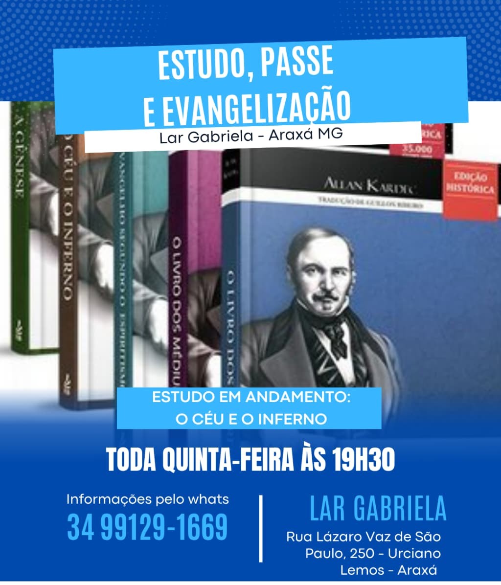 ESTUDO SEMANAL - LAR GABRIELA EM ARAXÁ MG