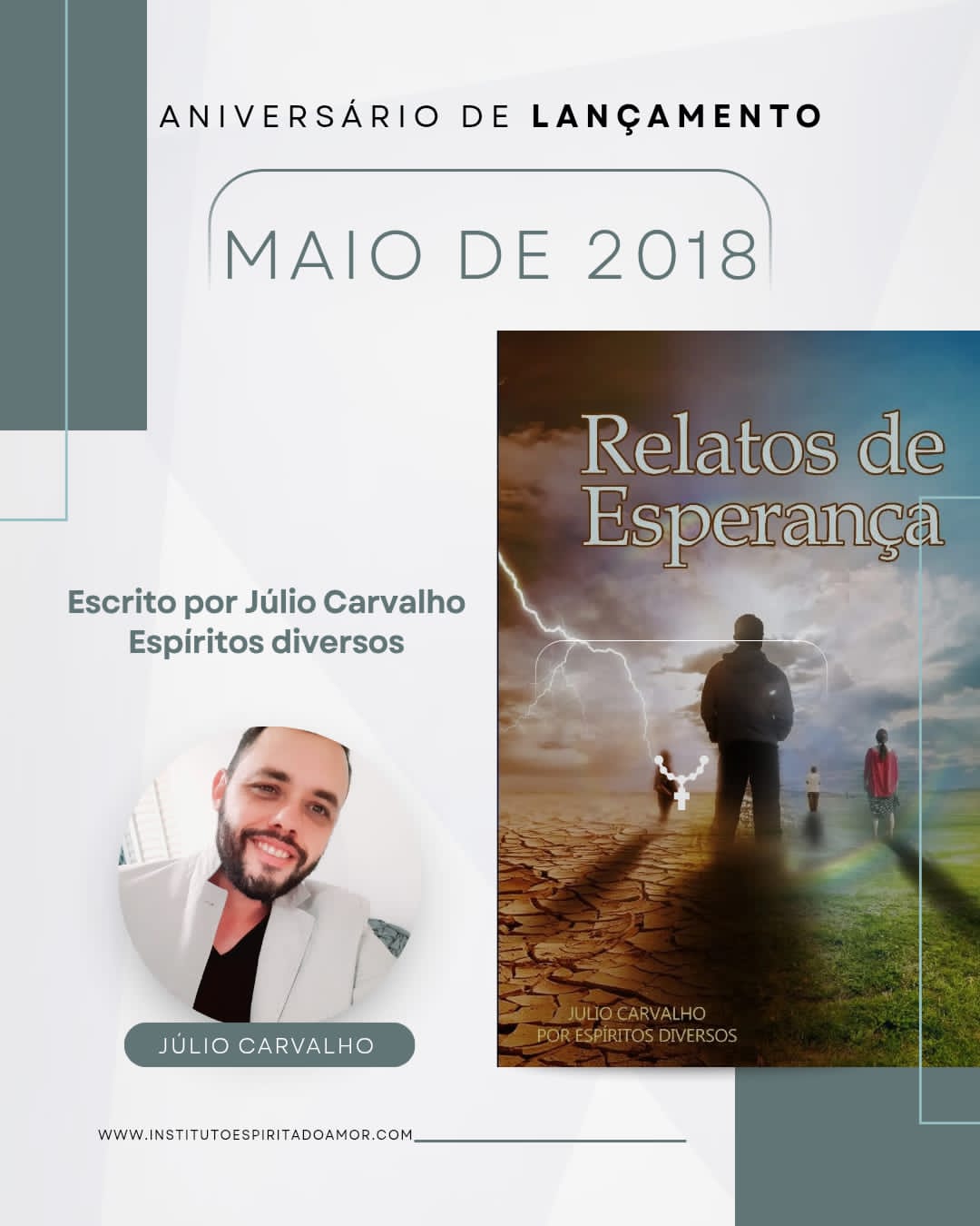 ANIVERSÁRIO DE LANÇAMENTO DO LIVRO RELATOS DE ESPERANÇA 