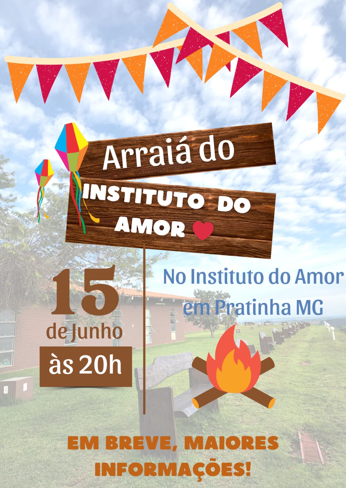 Festa junina Beneficente no Instituto do Amor