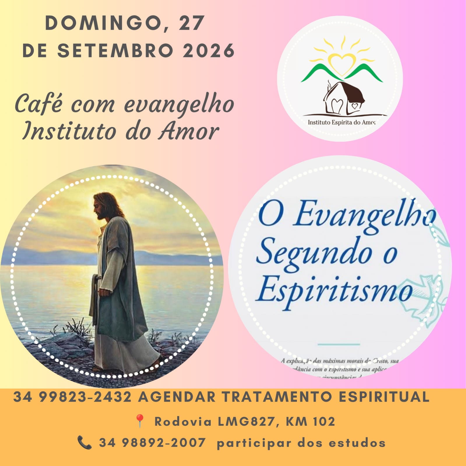 CAFÉ COM EVANGELHO DIA 27 DE SETEMBRO DE 2026